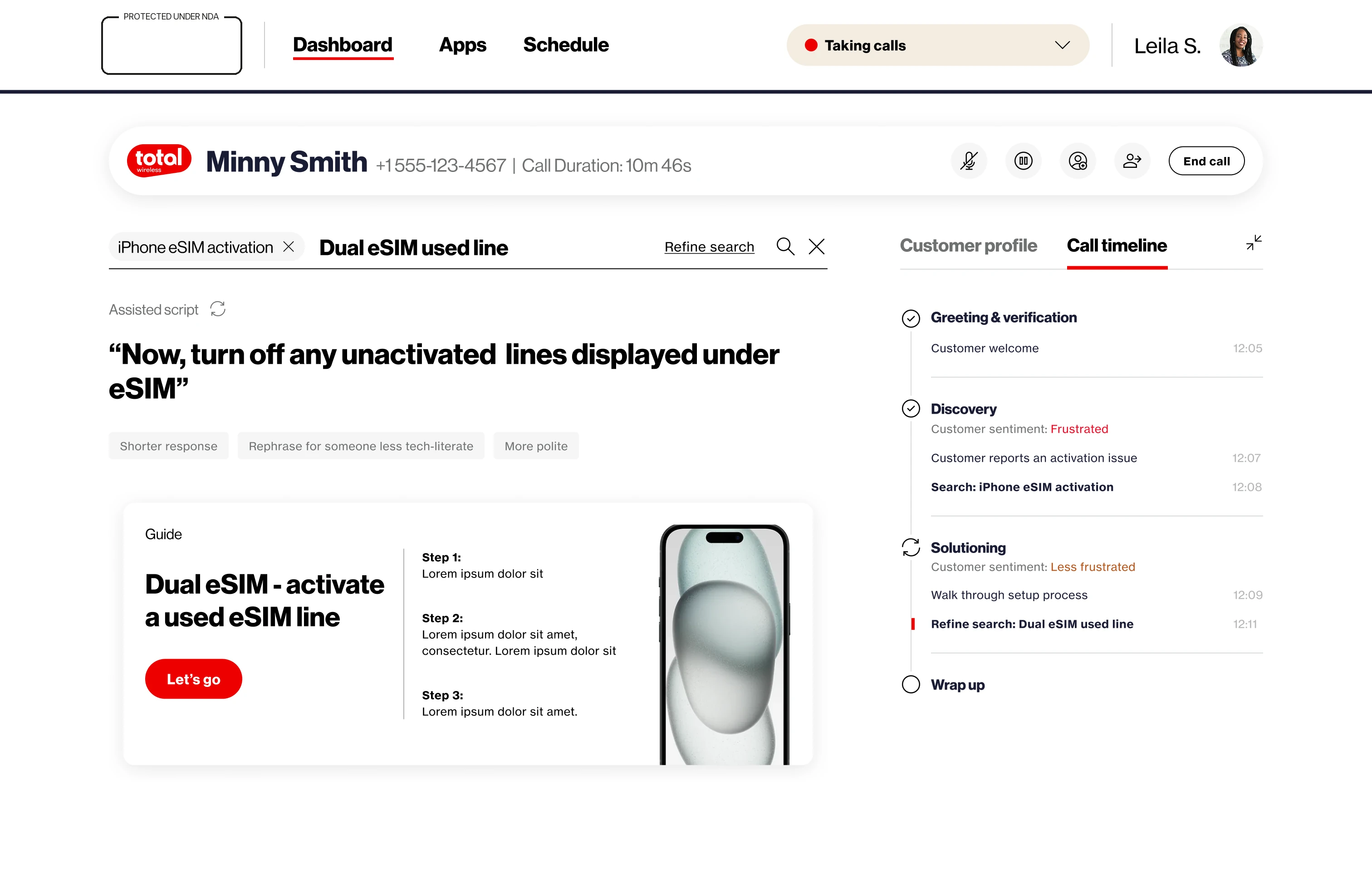 Refined search result with breadcrumb chips