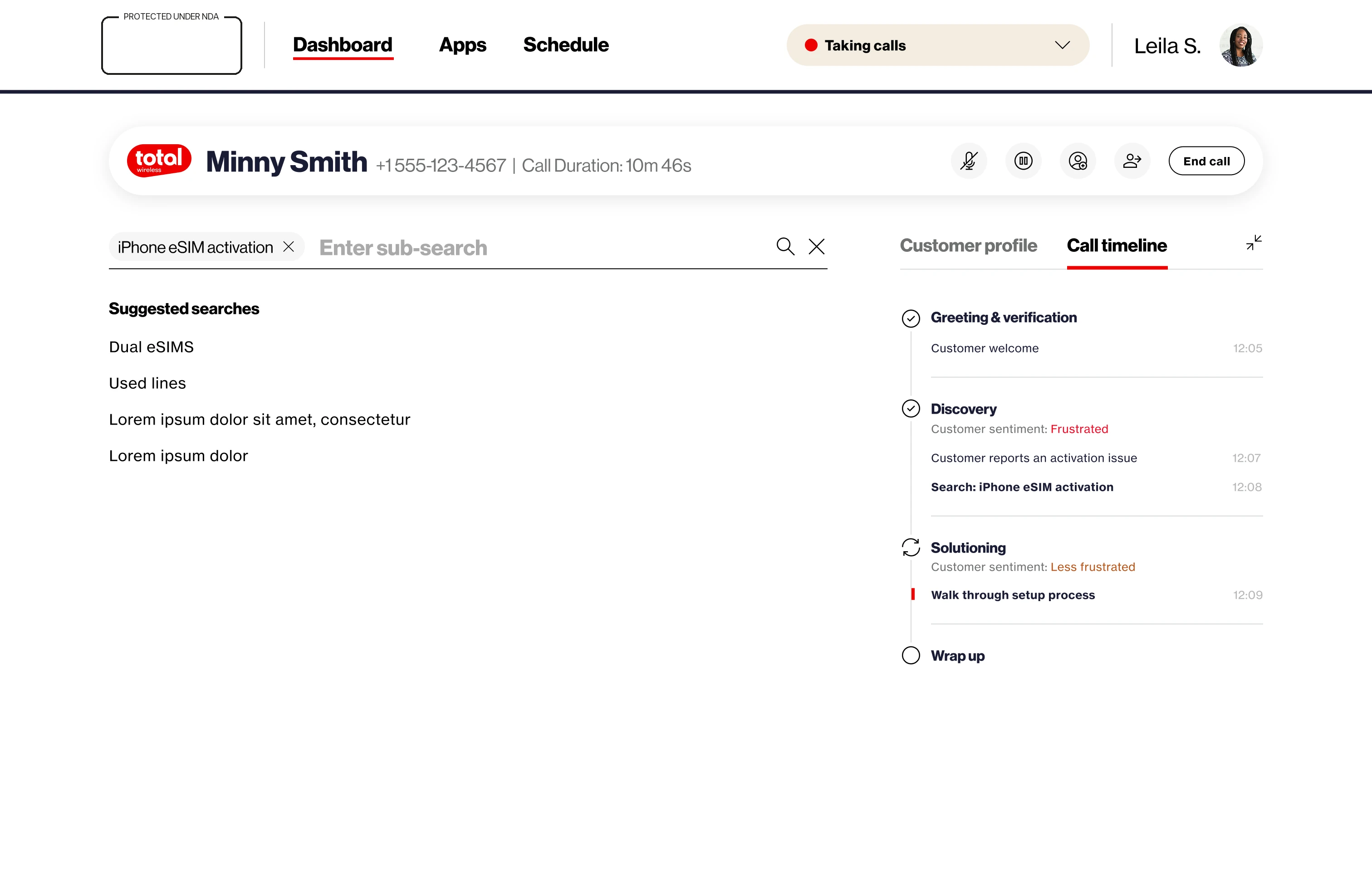 Sub-search inside an existing search context